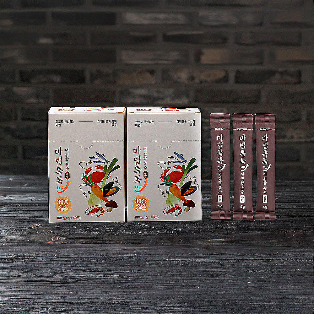 마법톡톡 더진한 육수 UP 업 분말 1세트 83포 다시팩 조미료 분말 육수