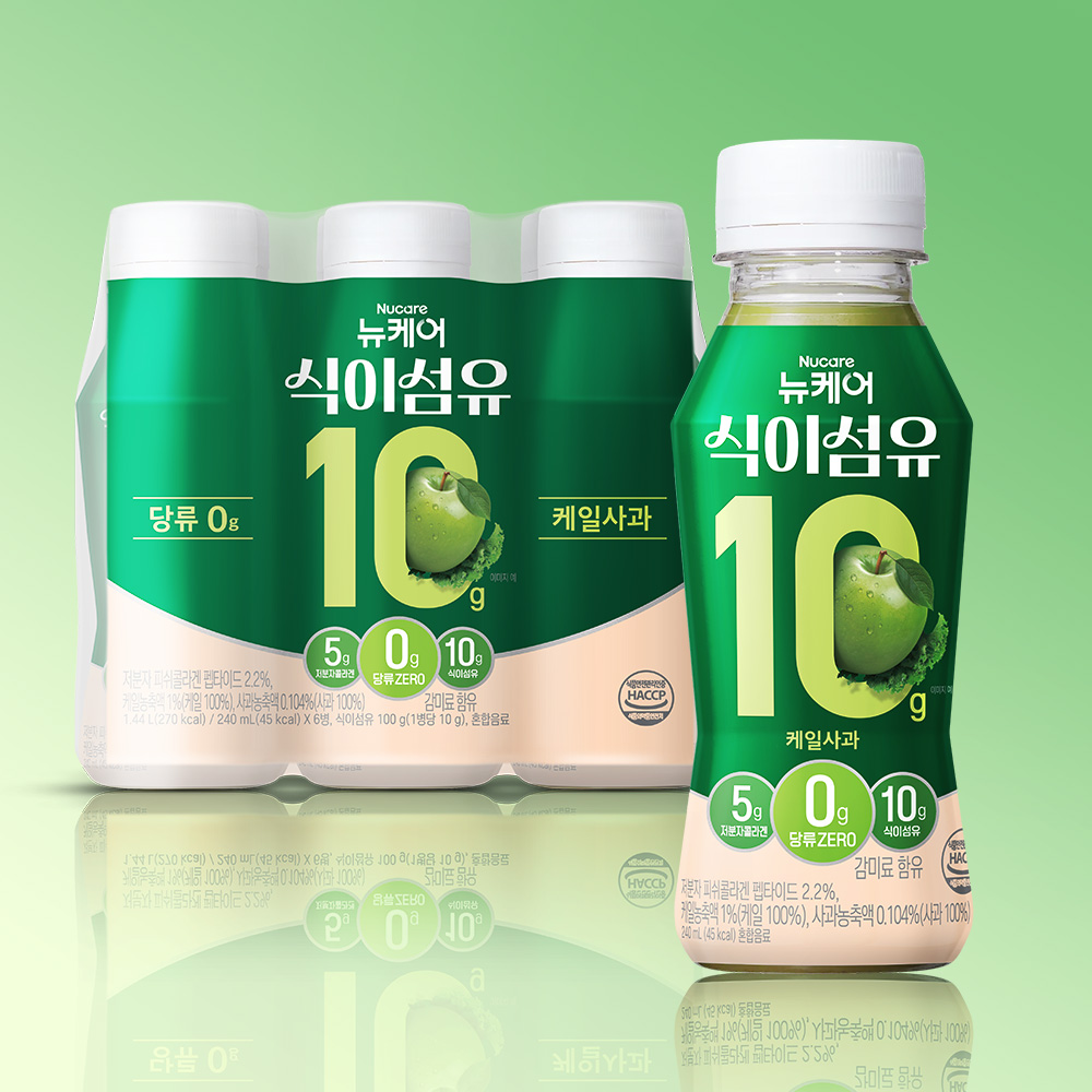 뉴케어 식이섬유 10g 케일사과맛 240ml, 24개 이미지 3