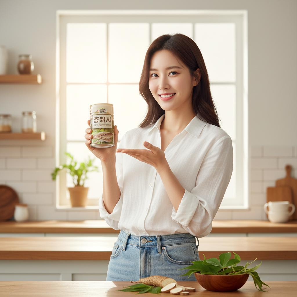 (무배) 참존식품 칡차(칡즙) 캔 405ml 1BOX (20개입) - 상품 이미지