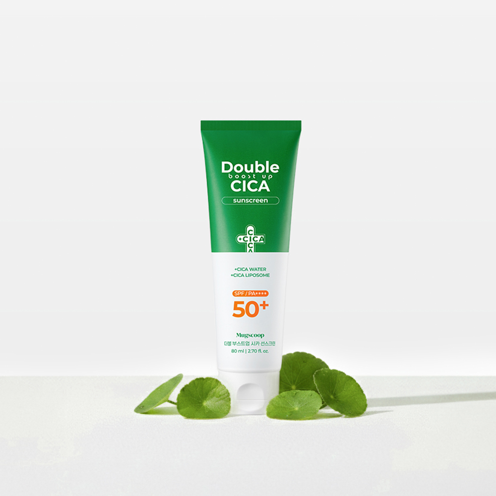 머그스쿱 더블 부스트업 시카 수분 진정 선크림 80ml SPF50+ PA++++ 이미지 6