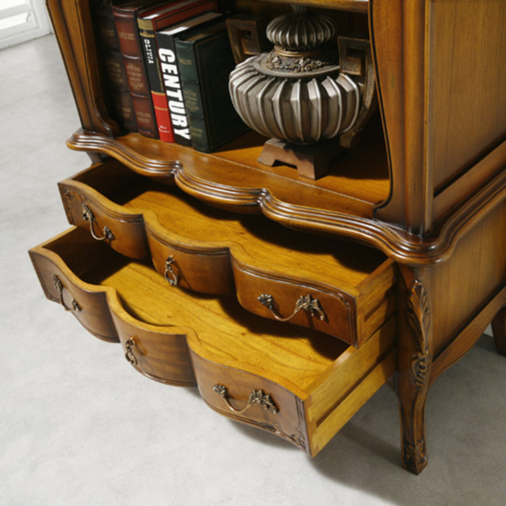 까사홈 라인브리즈 엔틱 오픈 장식장