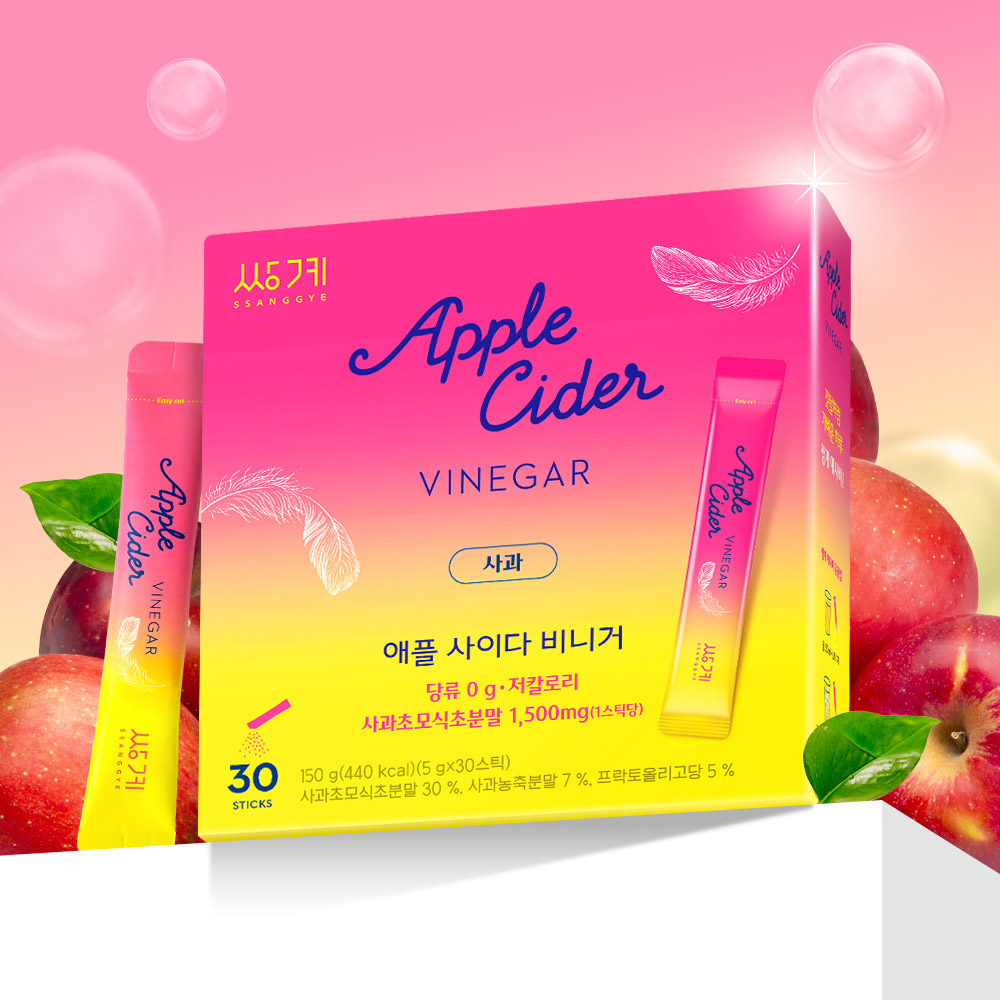 쌍계 애사비 애플사이다비니거 사과 30스틱 - 상품 이미지