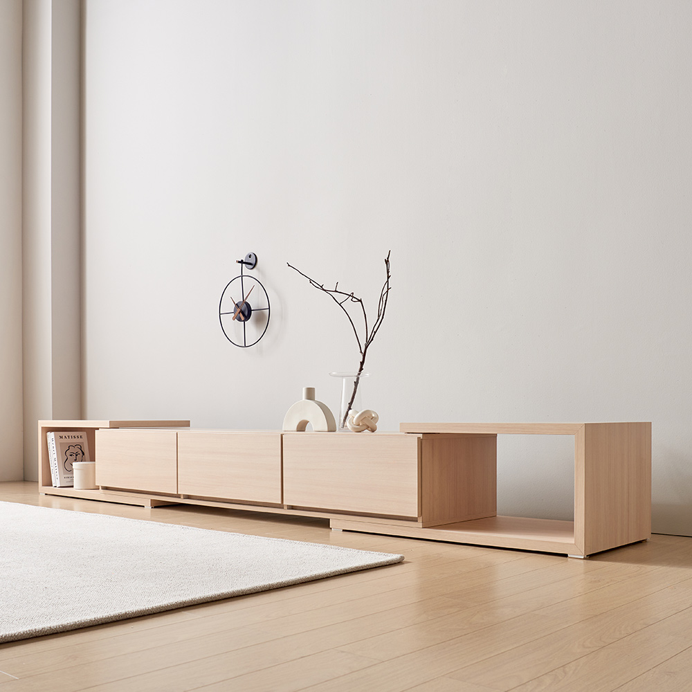 장인가구 피오레 TV다이 듀얼 양쪽 확장형 거실장