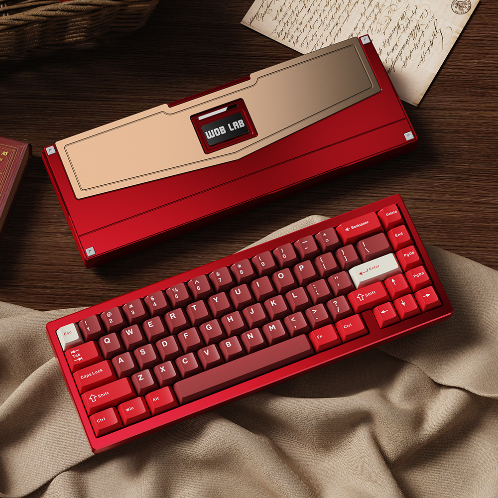 [국내정발] WOB 젠65 풀알루미늄 미니 무선키보드 레드 ULTRA, FR4 + 월신축, 45g - 상세 이미지 2