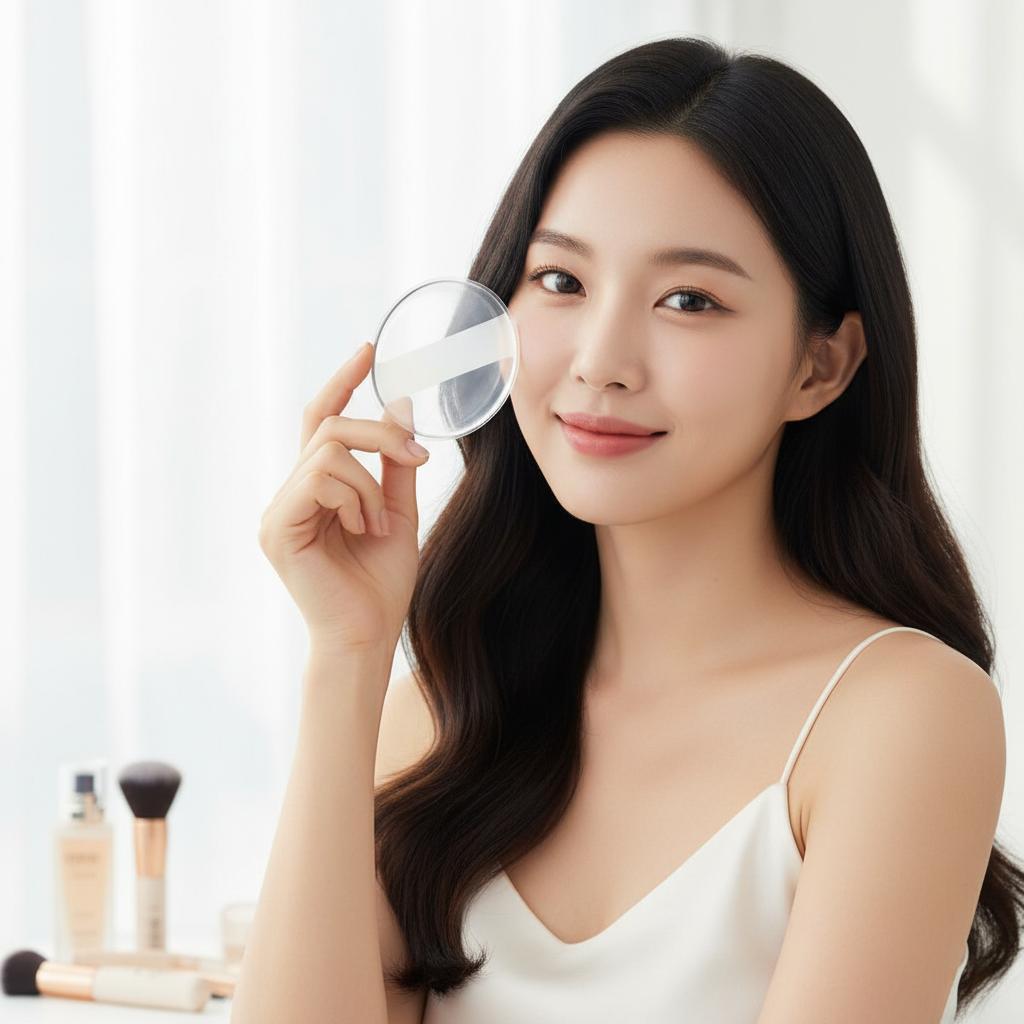 메이크업 화장 핑거 실리콘 퍼프 쿠션 파운데이션 - 상품 이미지
