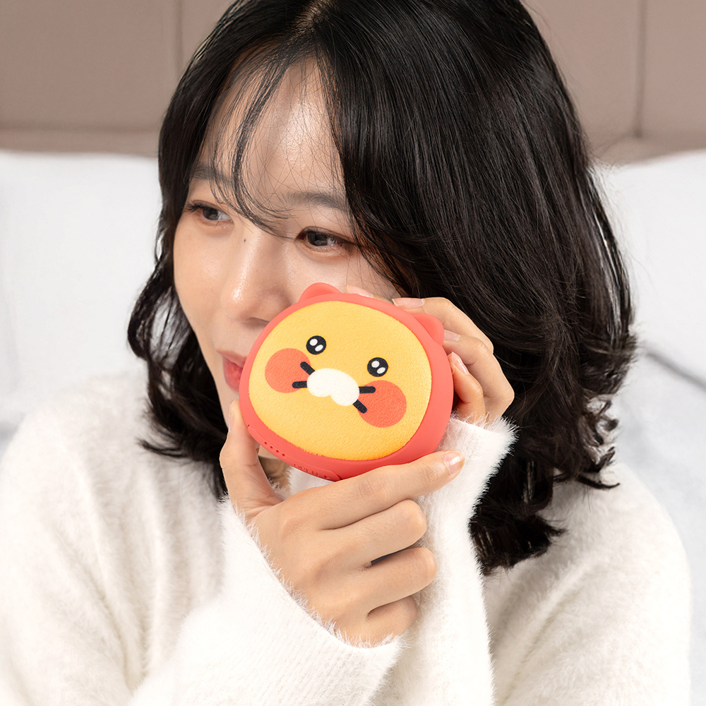카카오프렌즈 포근 양면발열 손난로 보조배터리 5000mAh 얼굴형 미니 손난로 이미지 8