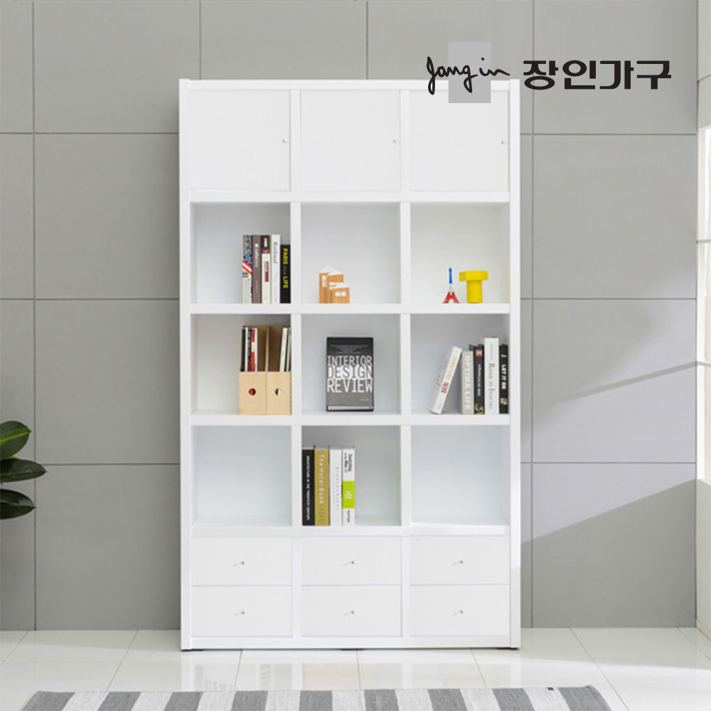 장인가구 델보 1200 5단 콤비 책장B - 메인 이미지