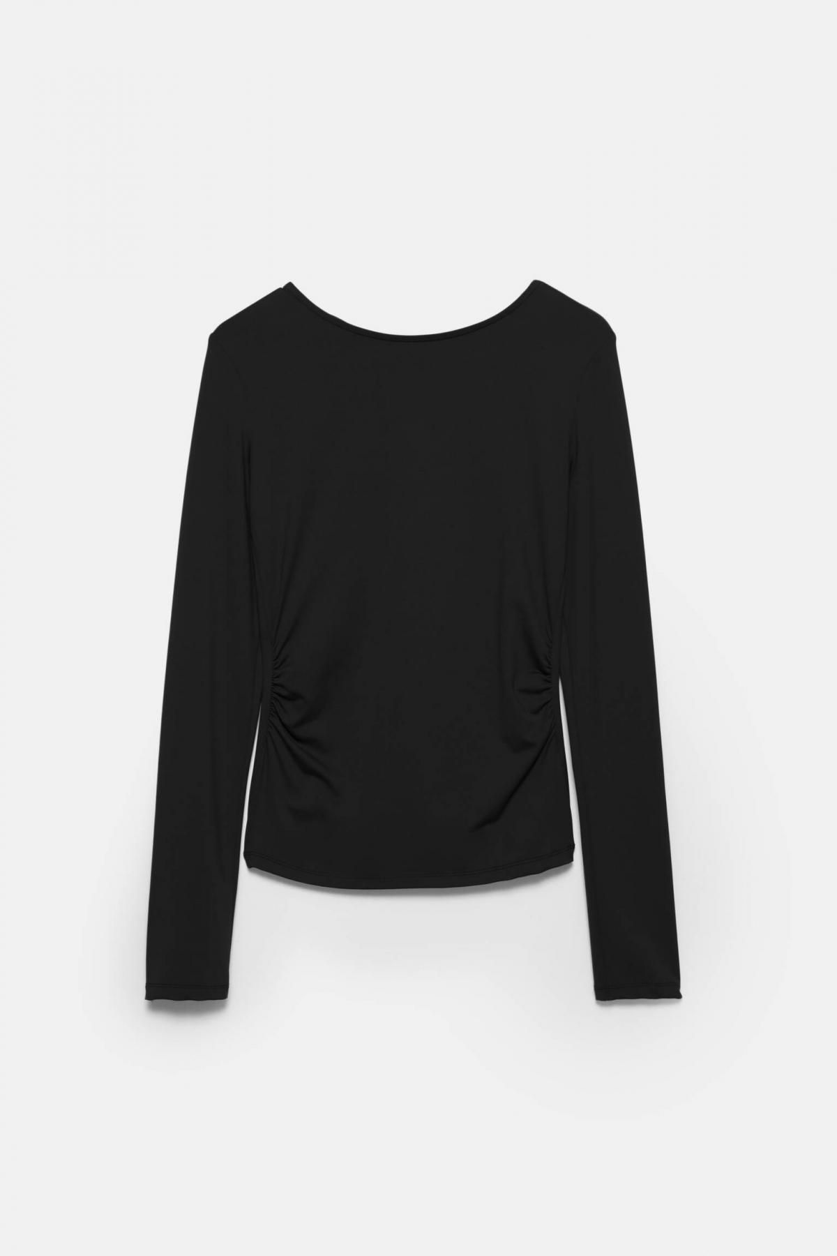 풀앤베어 폴리아미드 오픈백 긴팔 티셔츠 7153/390 BLACK - 상품 이미지