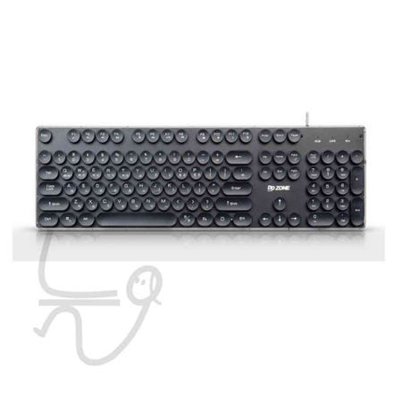 [늘ways협력사]늘ways DDZONE 레트로감성 멤브레인 LED키보드 K-650 블랙