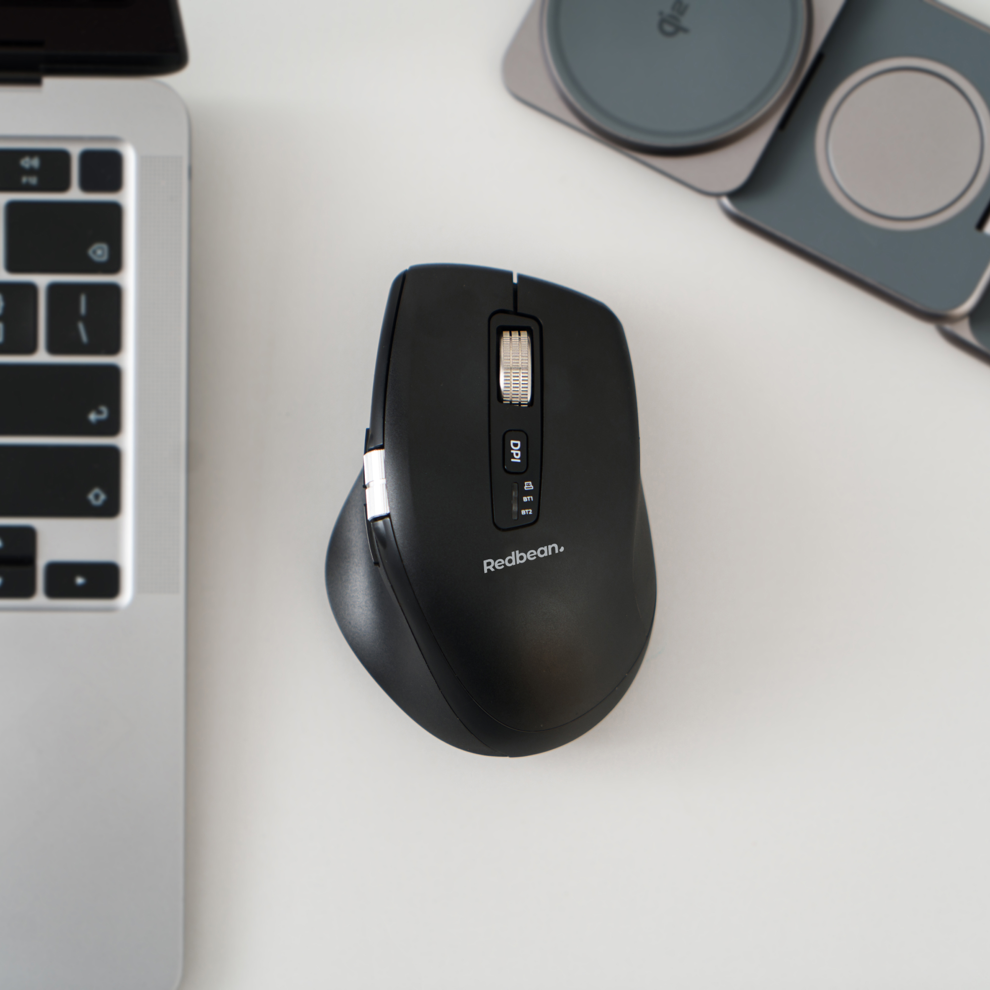레드빈 세미 버티컬 마우스 무한휠 사무용 블루투스마우스 무선 C타입 무소음마우스 A59R