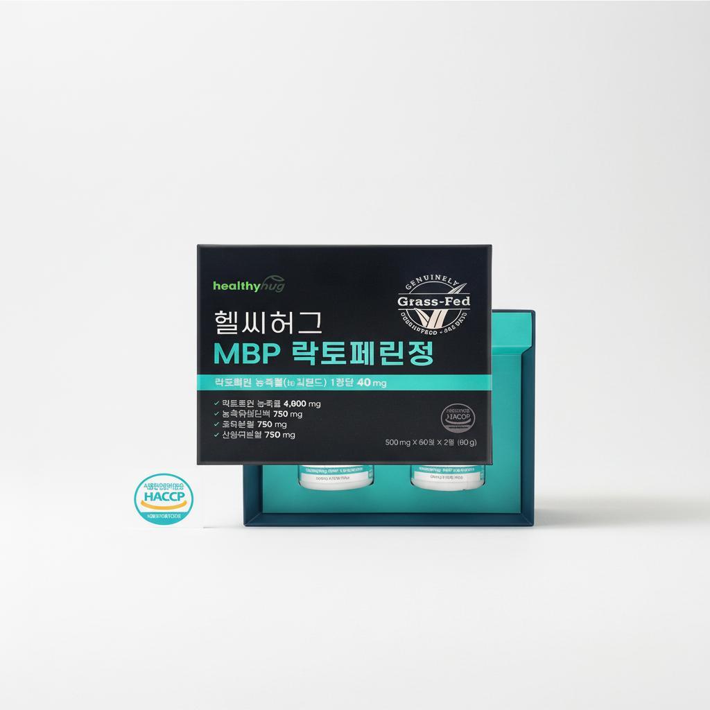 헬씨허그 MBP 락토페린정 500mg x 60정 x 2개 - 메인 이미지