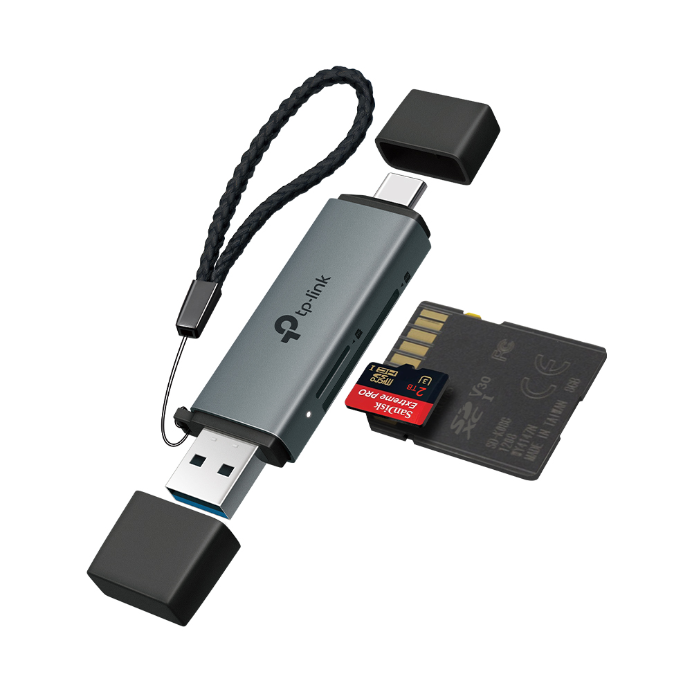 티피링크 UA430D 카드리더기 USB 3.0 USB C/A to SD card 이미지 2