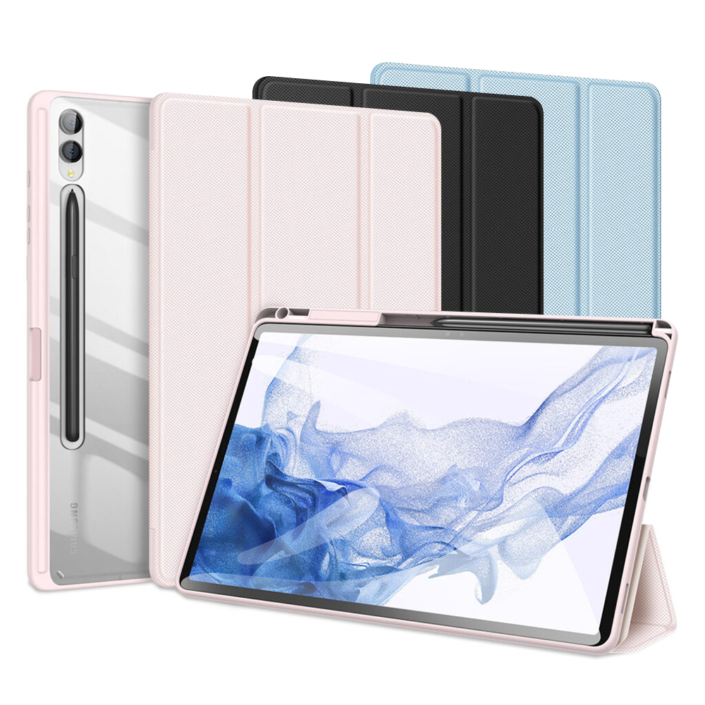 갤럭시탭 S9 플러스 케이스 S펜 수납 투명 스마트 커버 토비 블루, 탭 S9+ - 상세 이미지 2