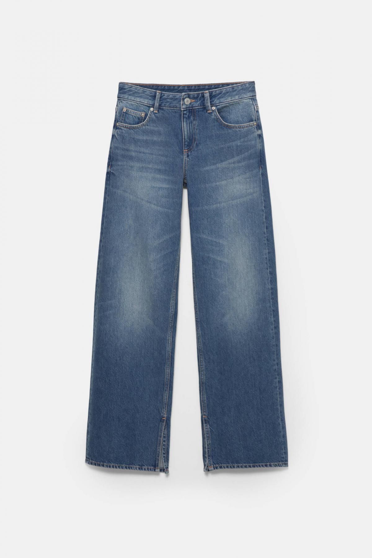 풀앤베어 스트레이트핏 데님 슬릿 청바지 7687/345 DARK BLUE 이미지 7