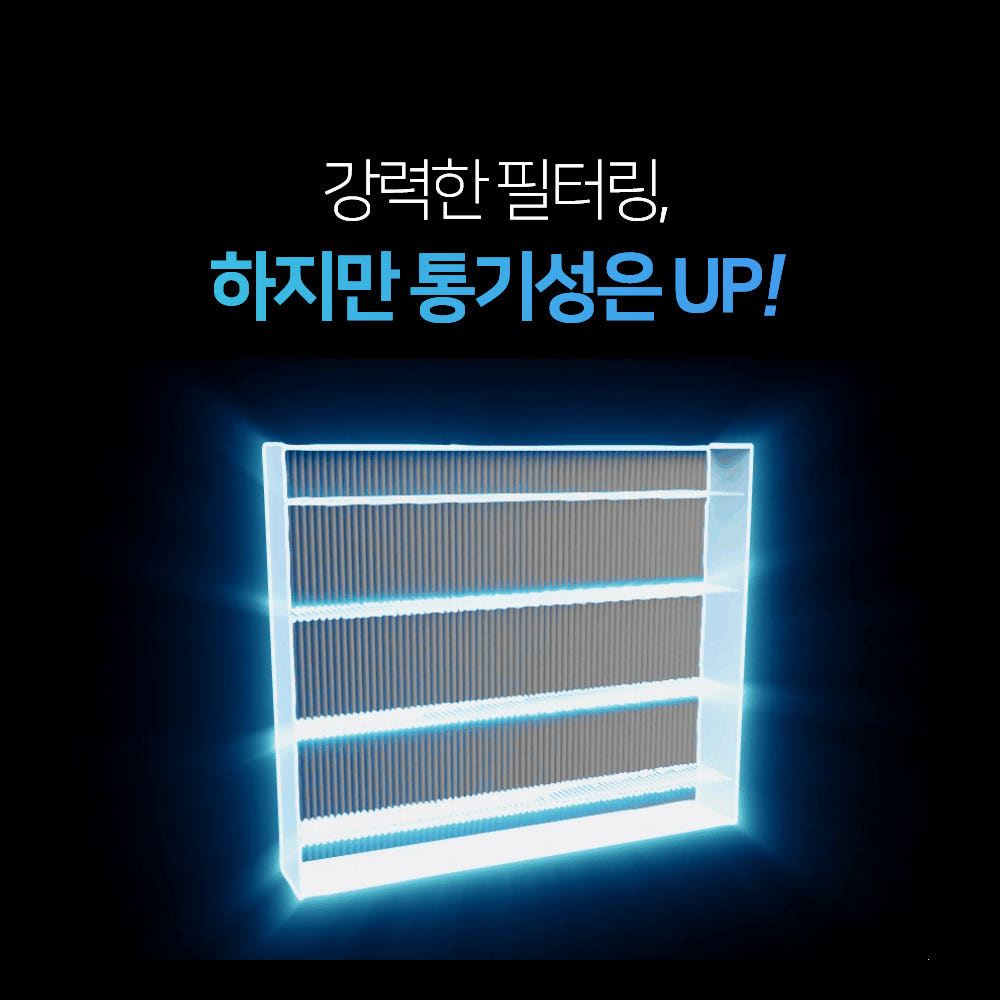 [호환] 1+1 하나필터 PM0.3 99.97%차단 차량용 자동차 에어컨 필터 HCF-01