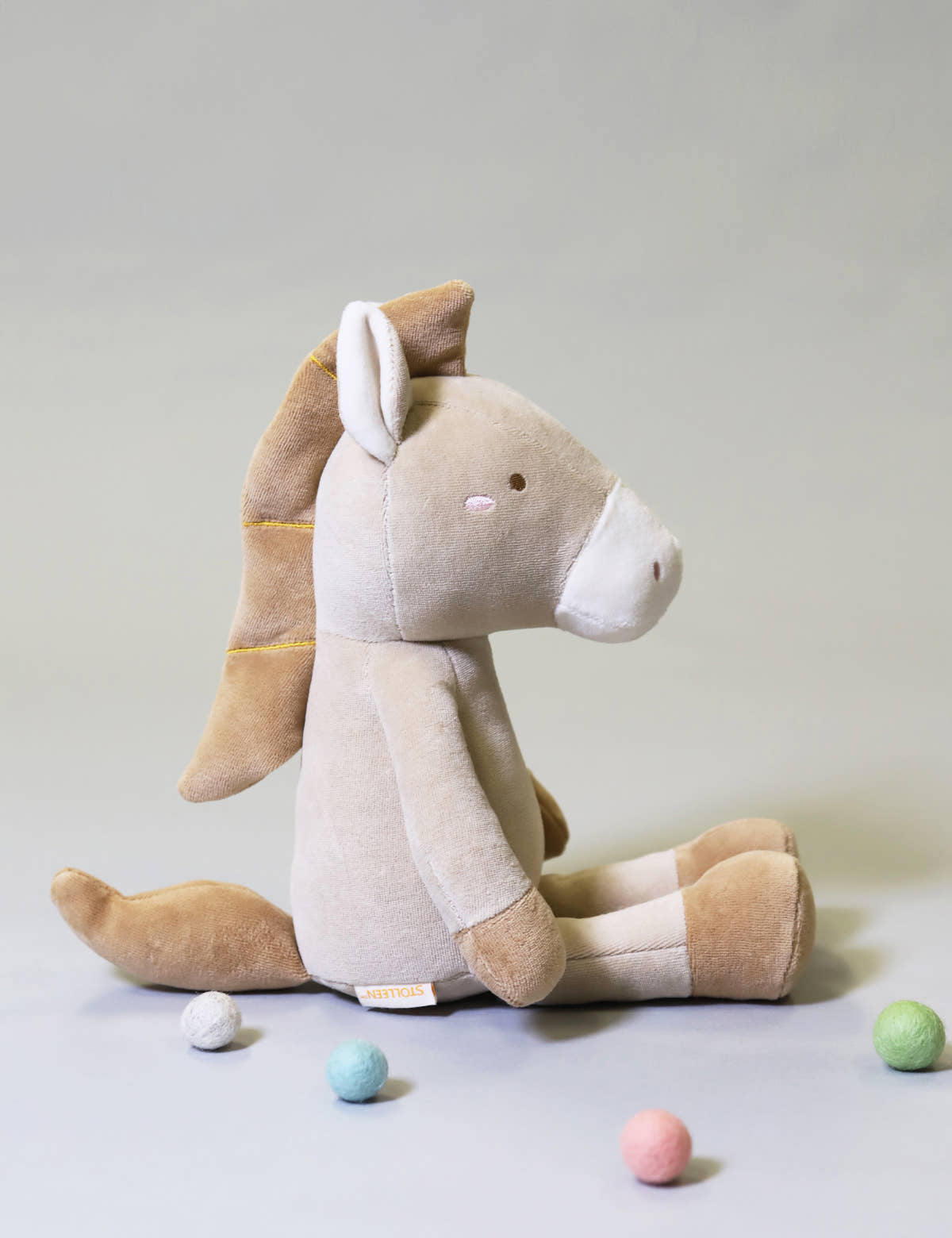 STOLLEEN 슈톨렌 멜로우 호마 말 애착인형 신생아 (36cm)
