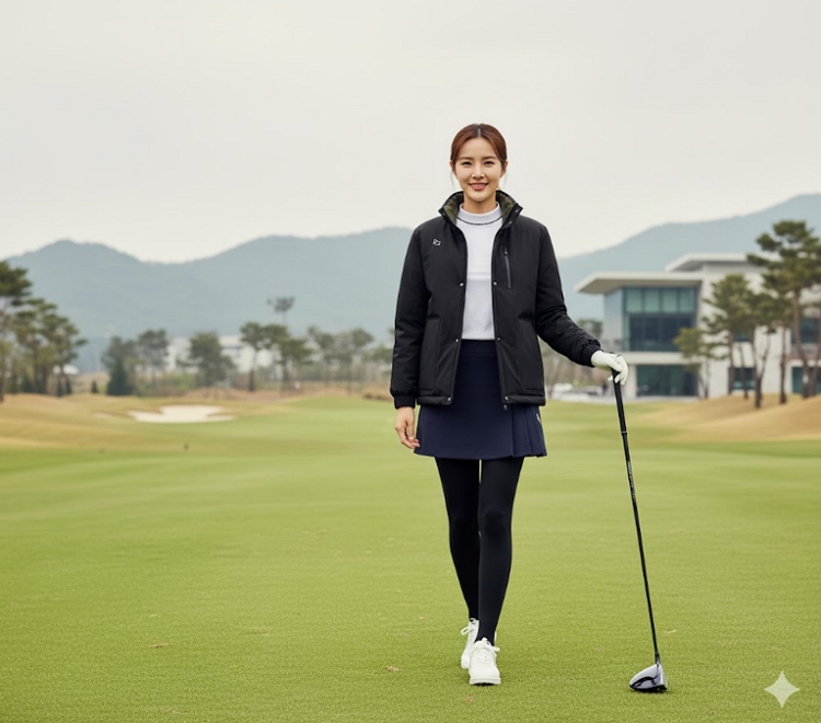 파리게이츠 남여공용 리버시블 유니섹스 양면성 골프웨어 다운 점퍼 자켓 - 상세 이미지 4