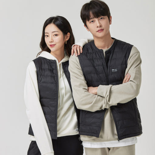 히트2웨어 발열조끼 착용샷