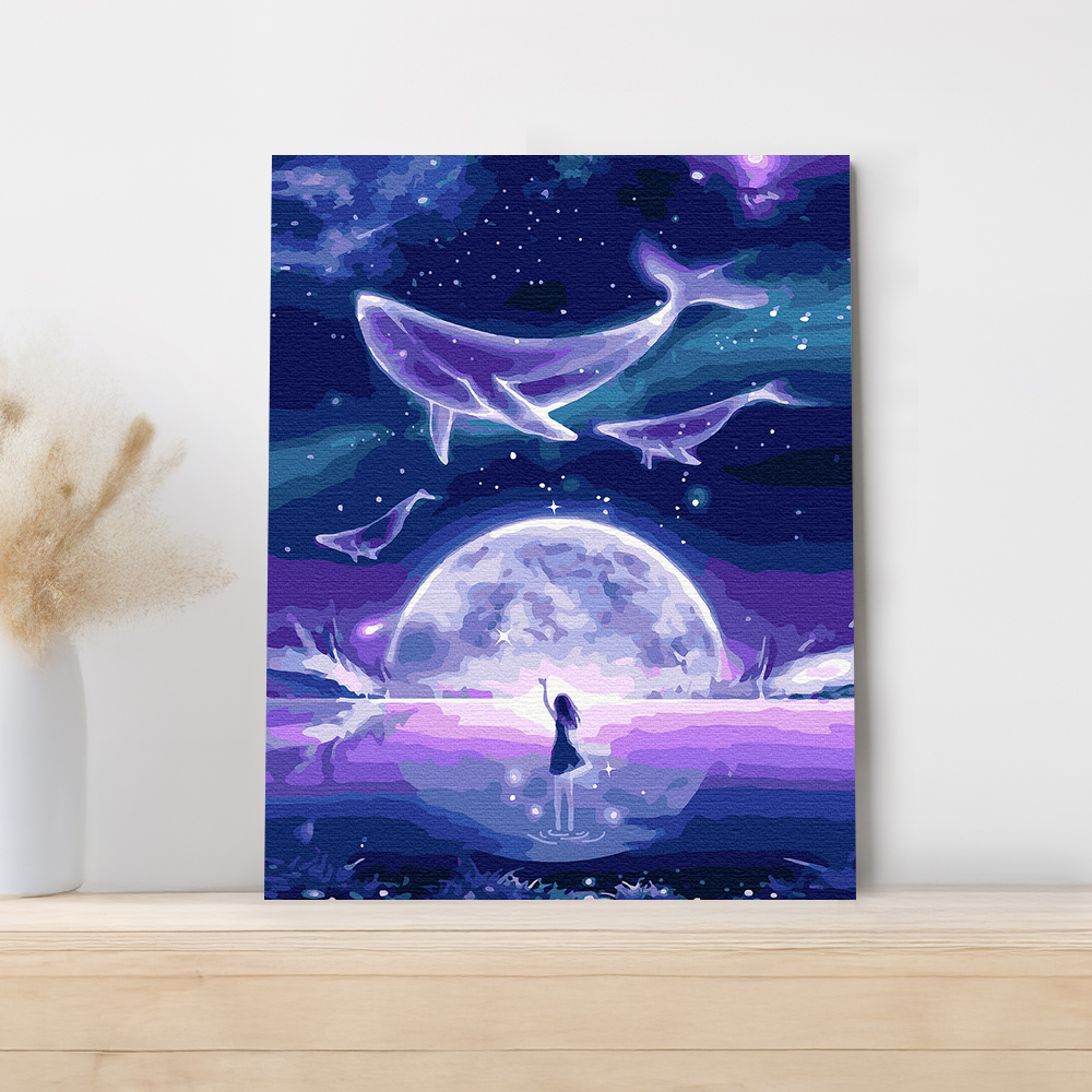 명화그리기 특대형 유화 그림 풍경화 감성 취미 그리기세트 DIY 창문의 해변 60x75