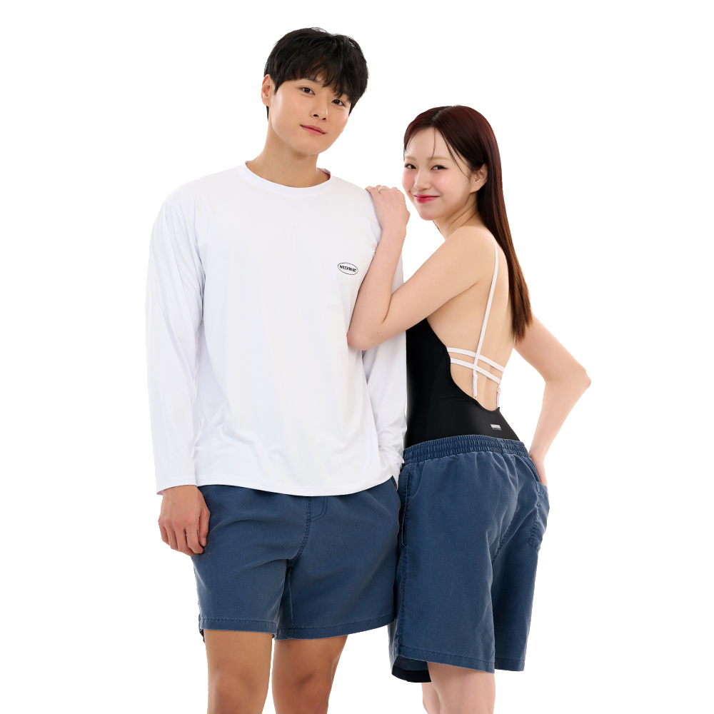 위크나인 보드숏 남자 여자 공용 반바지 비치웨어 수영복 하의 서피팬츠 이미지 7