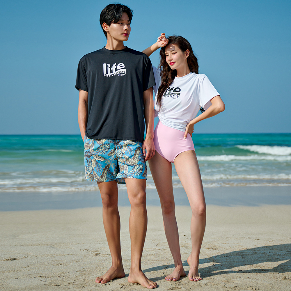 위크나인 보드숏 남자 수영복 반바지 비치웨어 리프 비치팬츠 이미지 7
