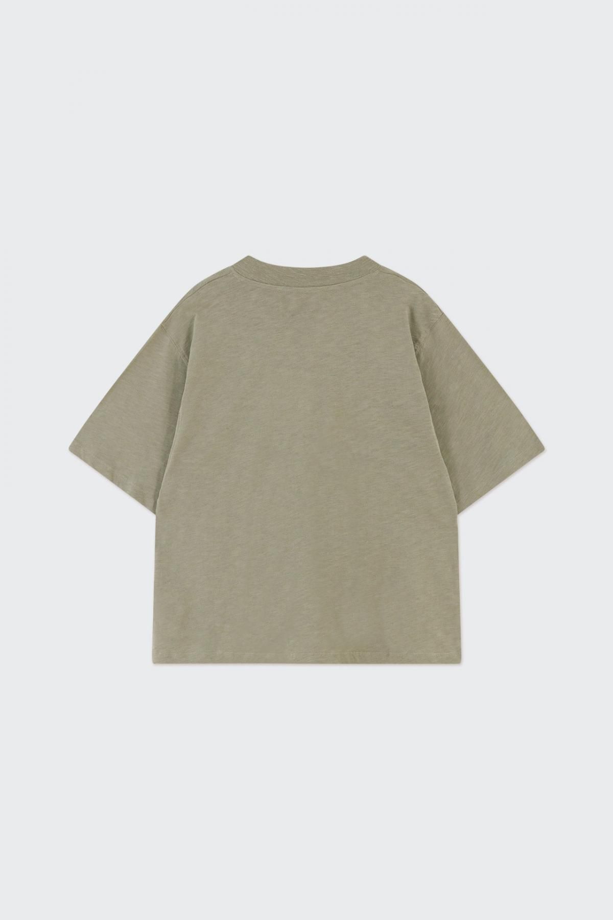 타이니코튼 미니멀 오버핏 베이직 반팔 티셔츠 AW24-730P70 LIQUEN - 상세 이미지 2