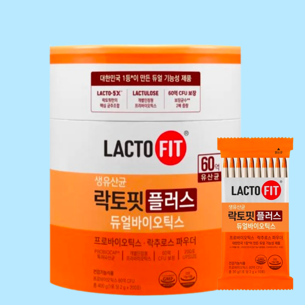 종근당건강 락토핏 플러스 듀얼 바이오틱스 200포 - 상품 이미지