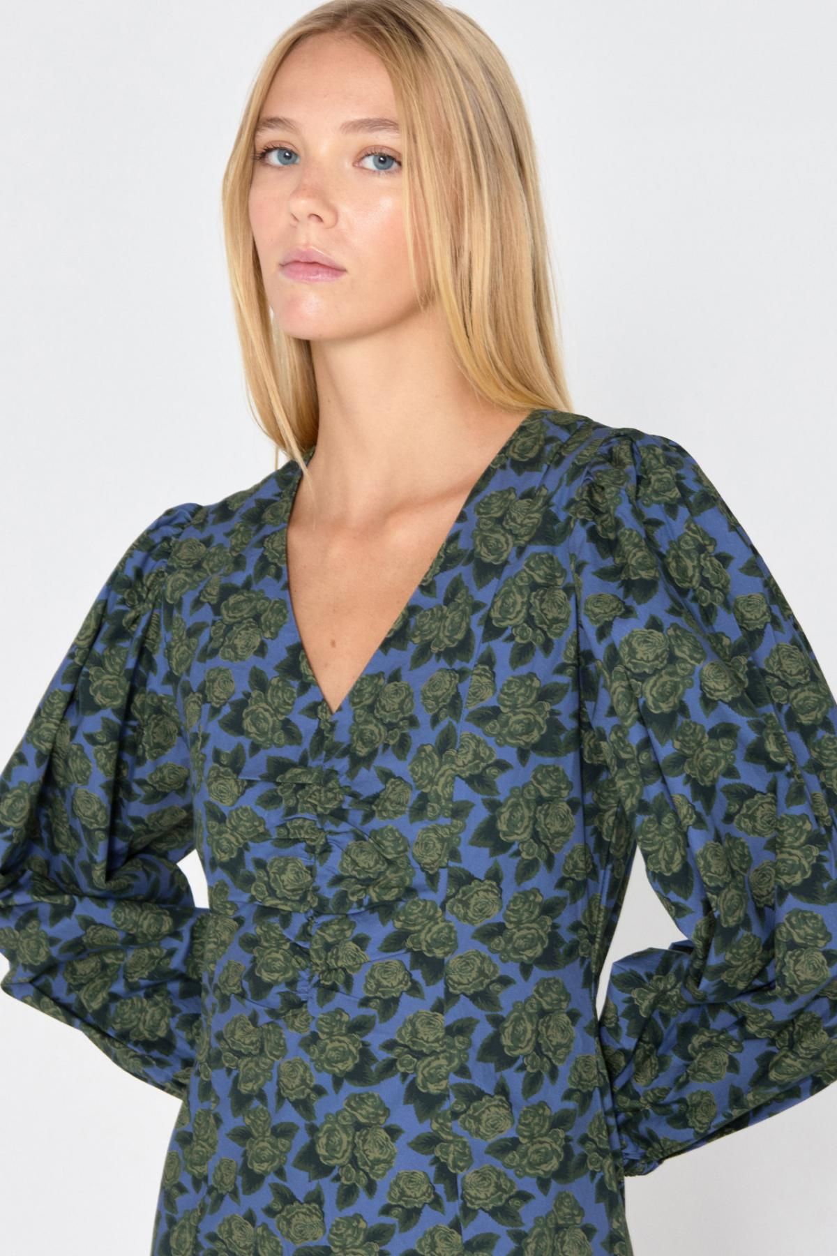 타이니코튼 플라워 롱 원피스 Vestido Roses AW24-686M86 ONE COLOR - 상세 이미지 4