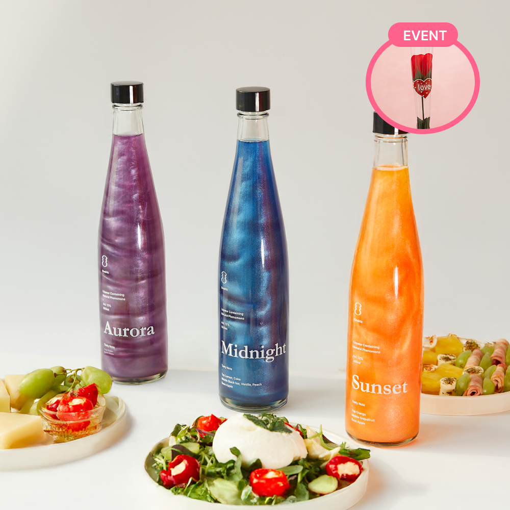 선물용 한국주류 은하수 오로라 우주술 3종세트 달달한 술선물 리큐르주 12도 500ml - 메인 이미지