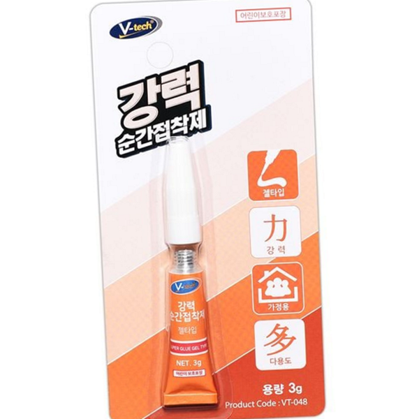 젤형 강력 순간 접착제 다목적 강력 접착제 투명 생활용 가정용 - 상품 이미지
