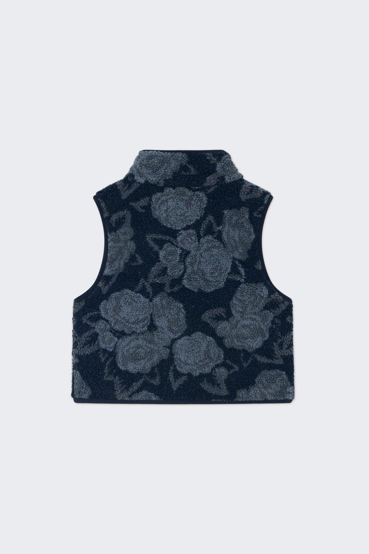 타이니코튼 플라워 패턴 플리스 베스트 AW24-747107 ONE COLOR - 상세 이미지 2