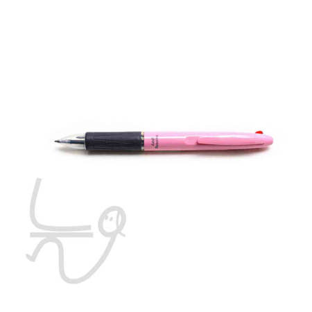 [늘WAYS협력사]늘ways 모닝글로리 K칼라 3색 볼펜 핑크 1다스 12자루 컬러볼펜 다색펜