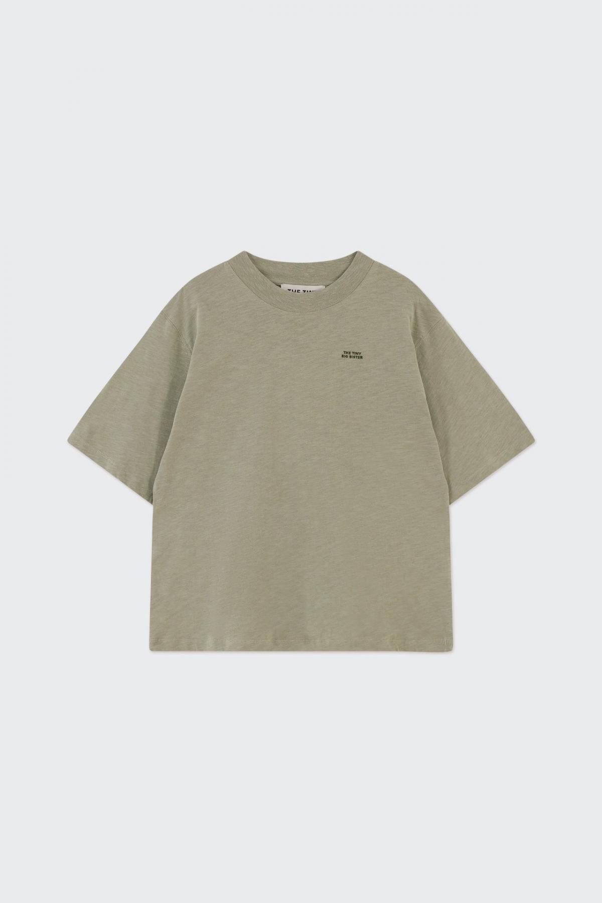 타이니코튼 미니멀 오버핏 베이직 반팔 티셔츠 AW24-730P70 LIQUEN - 상품 이미지