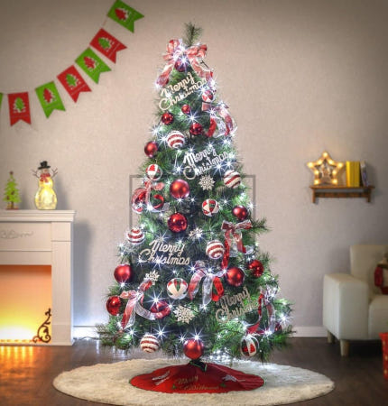 [트렌디프레소 협력사]데이슬롯 210cm 롤리팝 리얼 트리 풀세트 크리스마스트리장식