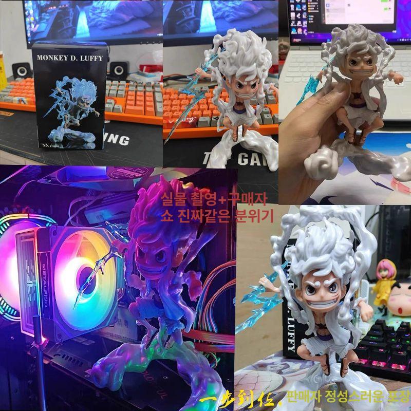 원피스 니카 루피 카이도우 조로 태양신 귀여운 원피스모음 피규어 손에 불빛 달린 루피 약15cm 컬러 - 상세 이미지 2