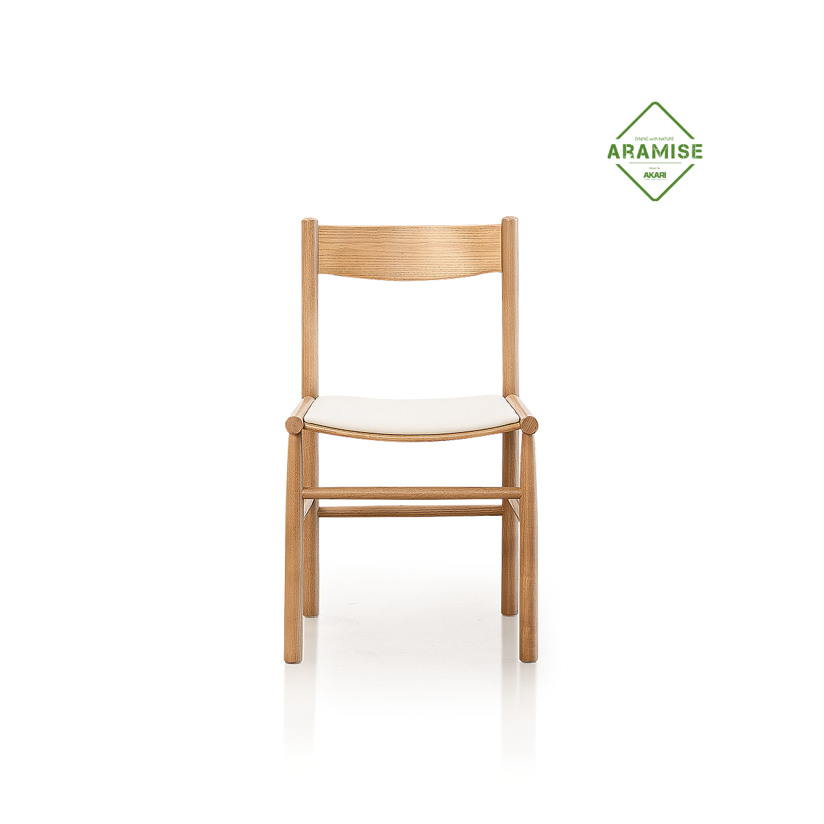 아라미스 체어 / 북미산 애쉬 원목 실리콘 레더 니카리 의자