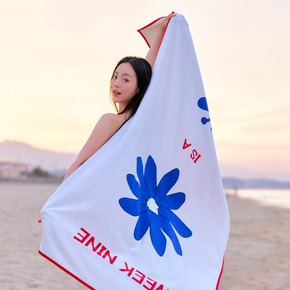 위크나인 비치타올 특 대형 극세사 타월 물놀이 성인 가벼운 바디타월 홀리데이 라인 - 상세 이미지 2