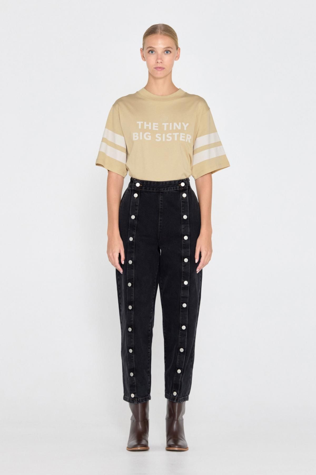 타이니코튼 베이직 캐주얼 반팔 티셔츠 AW24-728P01 MARFIL - 상세 이미지 4