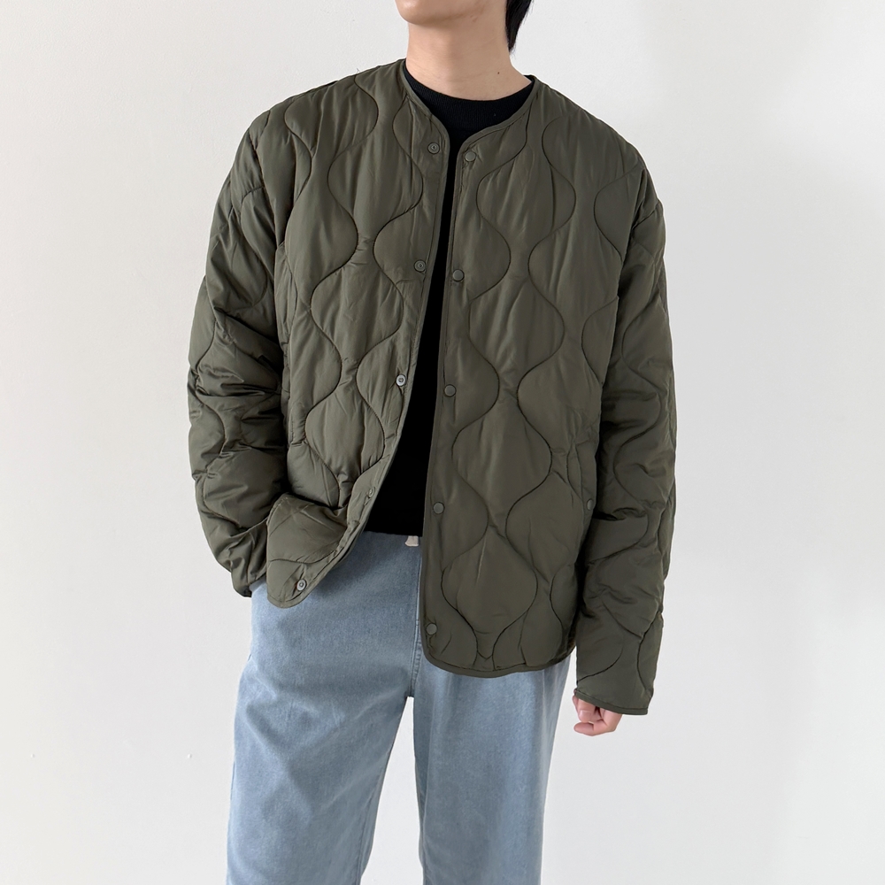 1+1 깔깔이 남자퀼팅패딩 남자누빔점퍼 웰론패딩 이미지 8