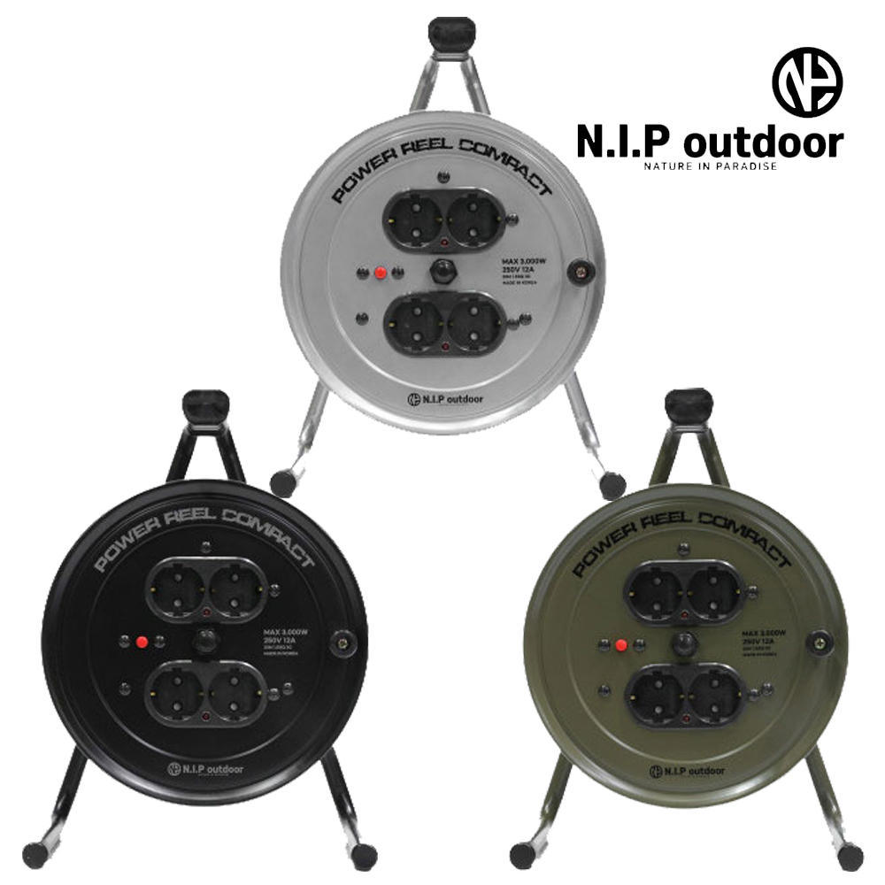 N.I.P 캠핑릴선 20M 4구 파워릴 컴팩트 캠핑용