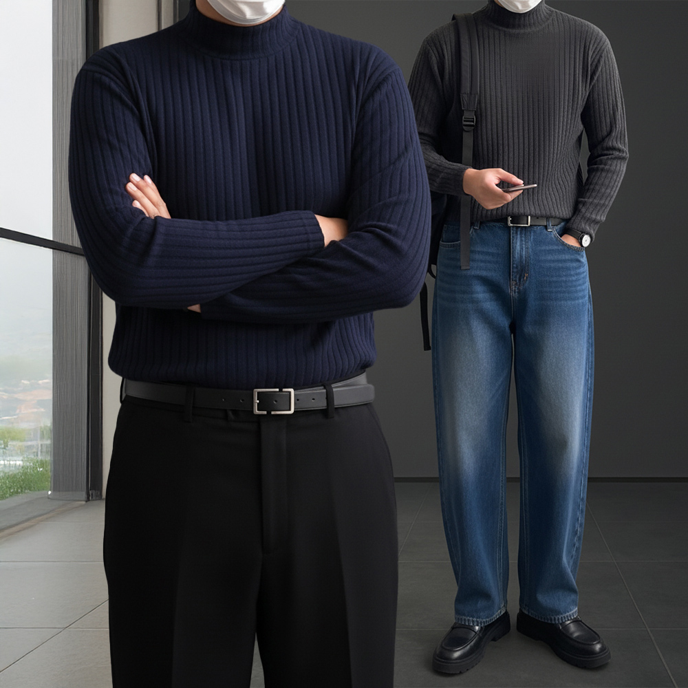 1+1 남자목티 남자목폴라티 - 상품 이미지