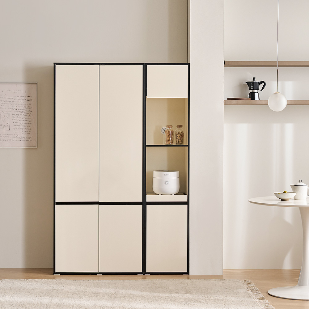 바스포르 뮤트 키큰 주방 수납장 냉장고장 800 렌지대형