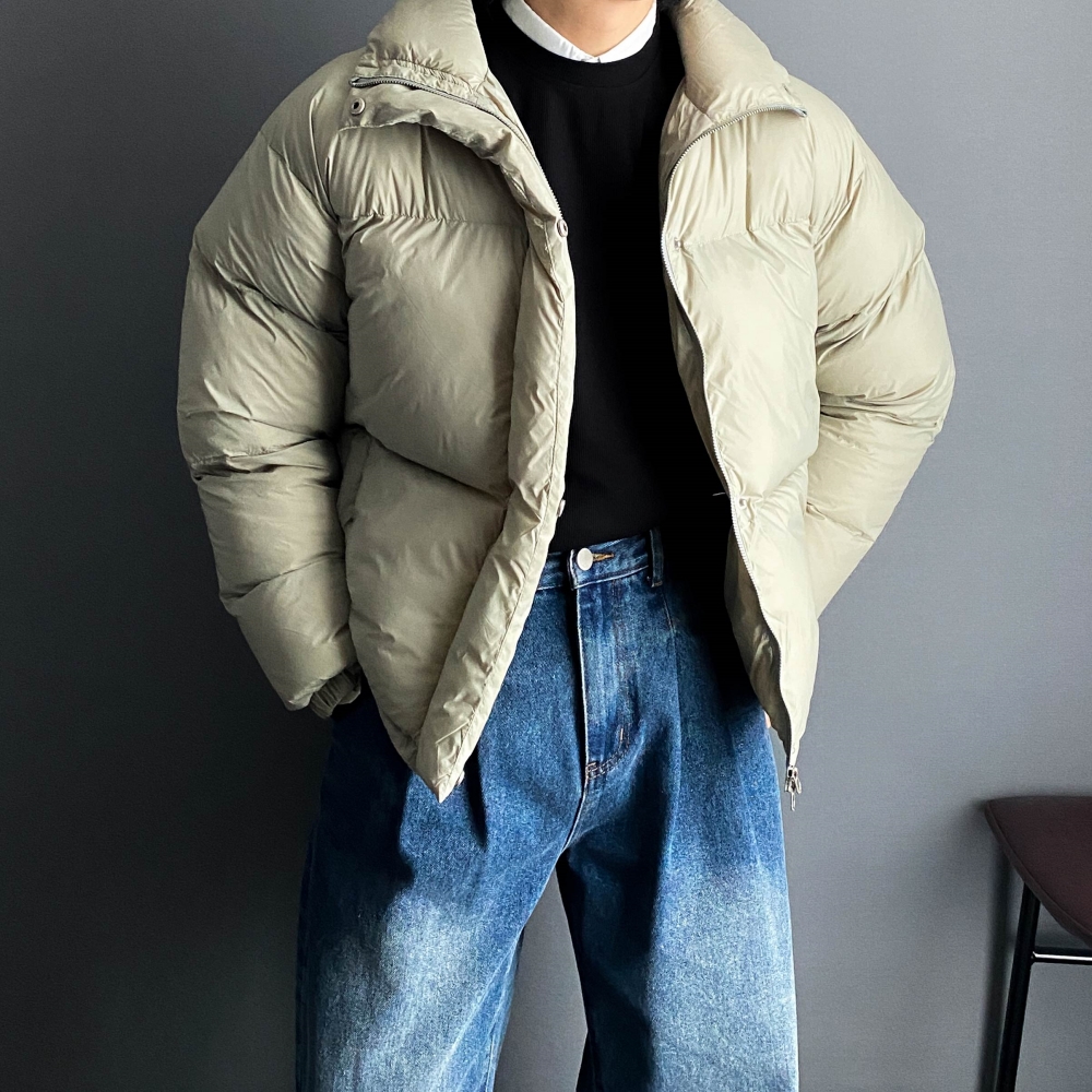 남자숏패딩 남성겨울점퍼 남자크롭패딩 - 상세 이미지 3