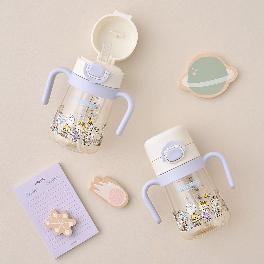 락앤락 스누피 리틀럽 원터치 양손빨대컵 (HAP917BLU)