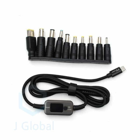 CtoDC 충전케이블 100W 변환젠더 10종세트 DC변환 변환잭