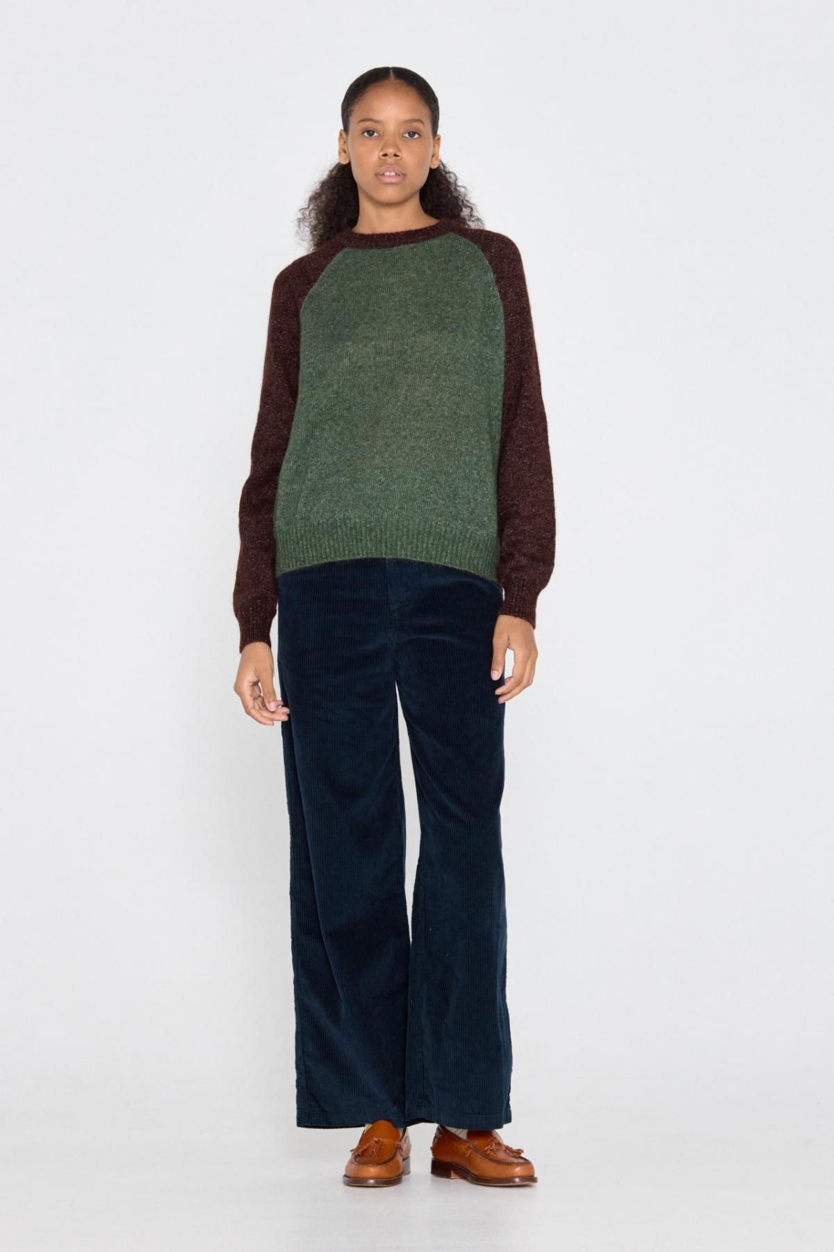 타이니코튼 코듀로이 와이드 팬츠 AW24-634107 NAVY - 상세 이미지 4