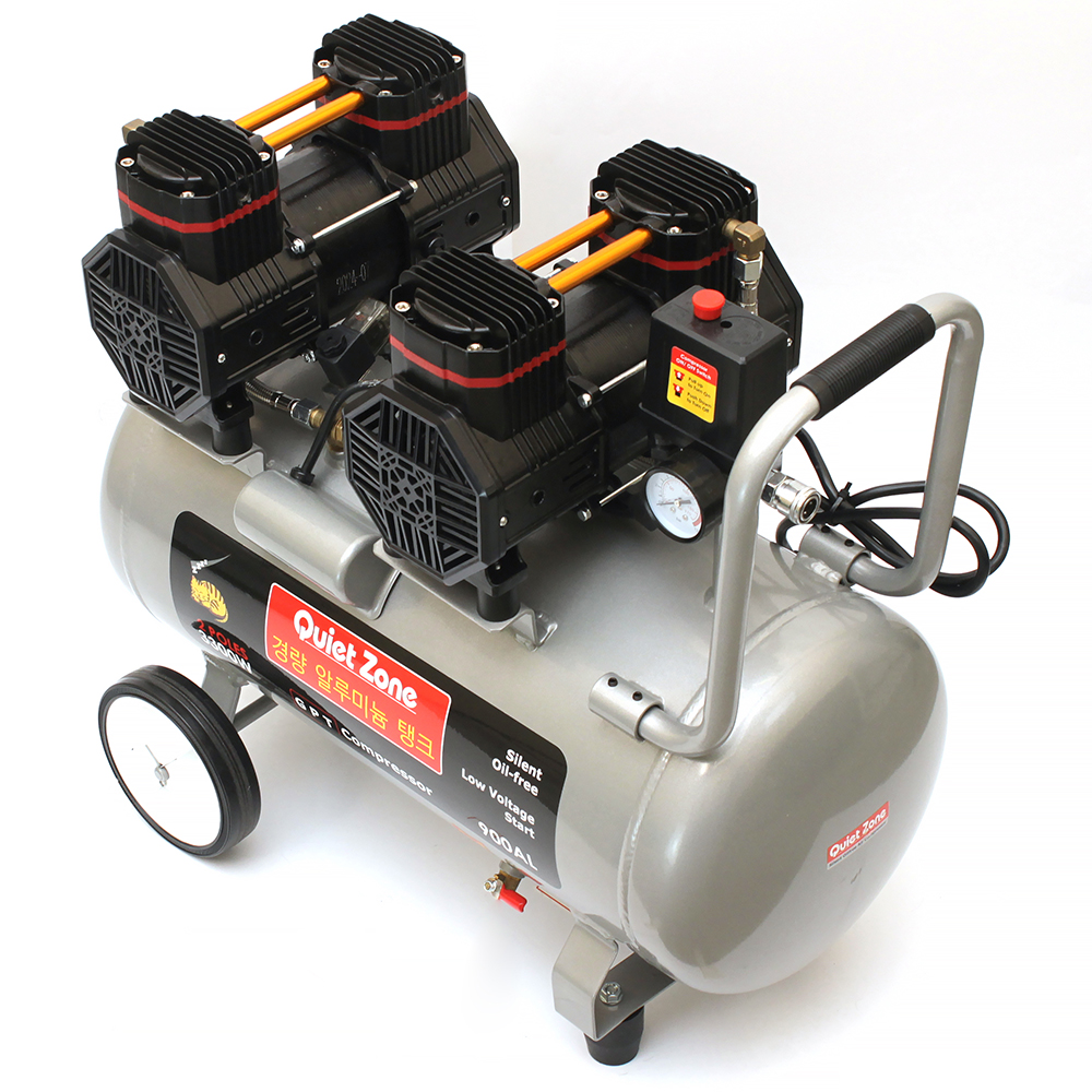 콰이어트존 콤프레샤 1400W 스틸 에어콤프레샤 컴프레셔 400CU 이미지 4
