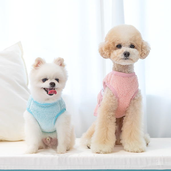 강아지옷 강아지조끼 토끼주머니수면조끼