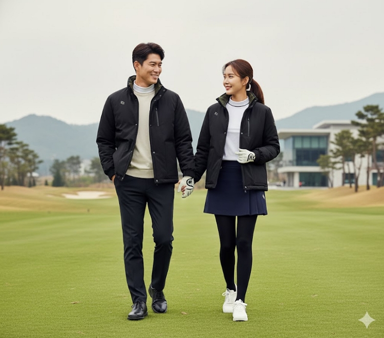 파리게이츠 남여공용 리버시블 유니섹스 양면성 골프웨어 다운 점퍼 자켓 이미지 7