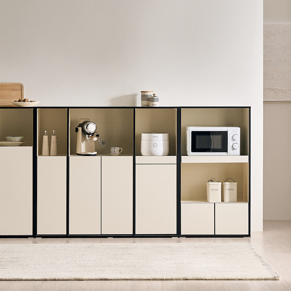 바스포르 뮤트 1200 주방 수납장 밥솥 렌지대형